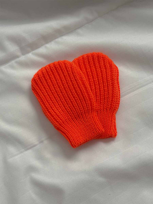 Gants Tricot Orangé