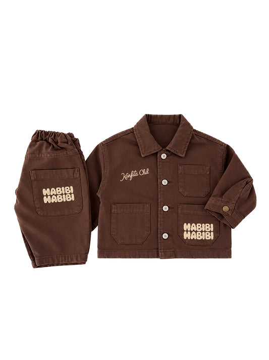Ensemble Denim Habibi Marron