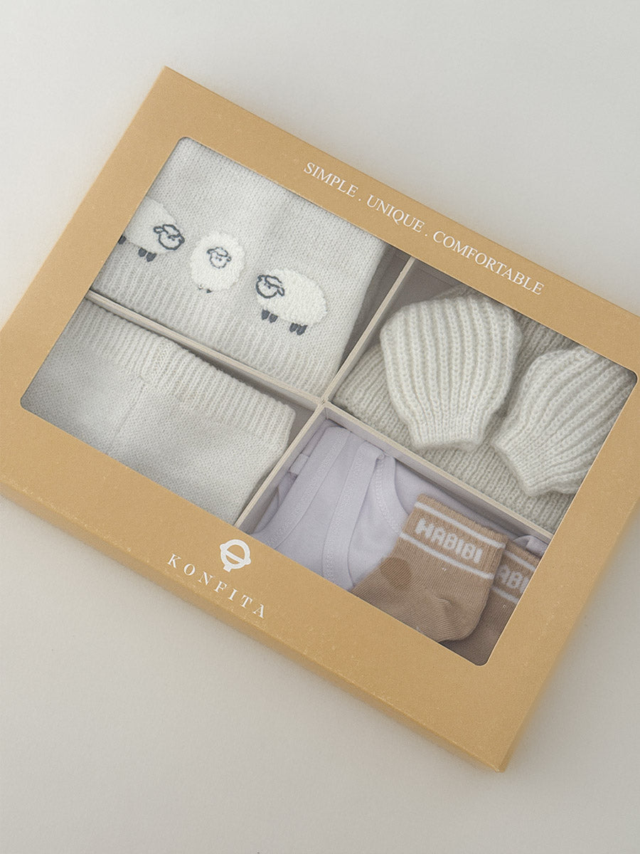 Kit de naissance Trio de Moutons (6 pièces)