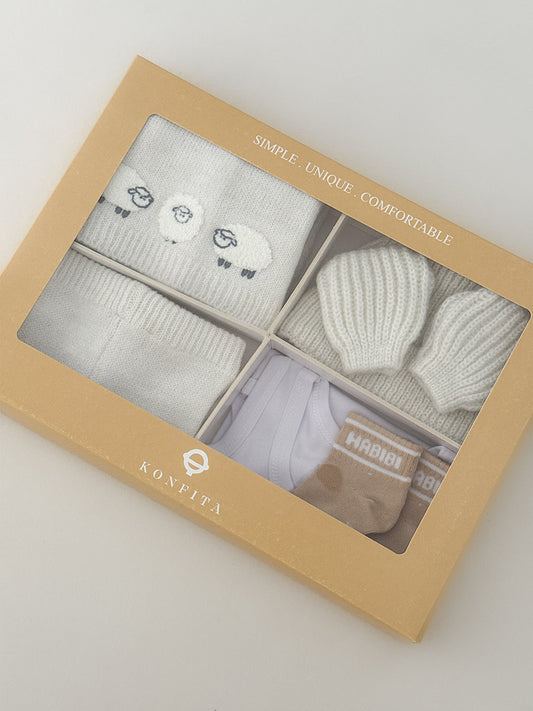 Kit de naissance Trio de Moutons (6 pièces)