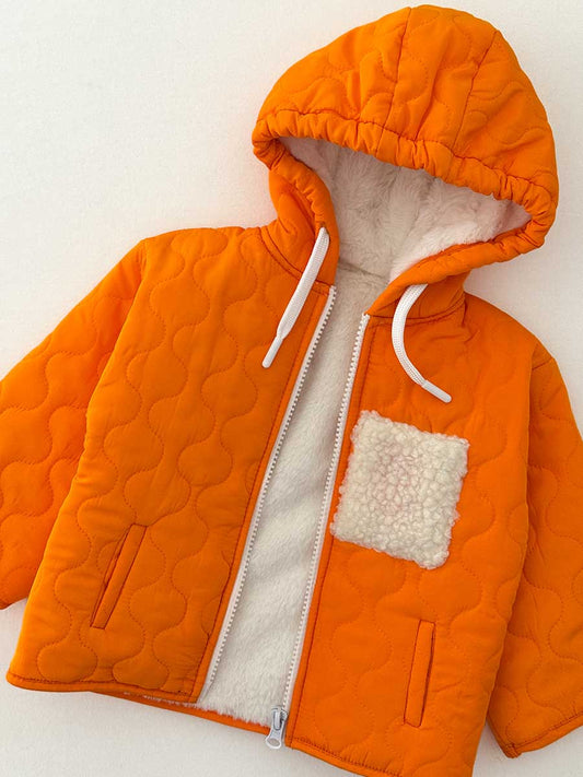 Manteau Matelassé Orangé