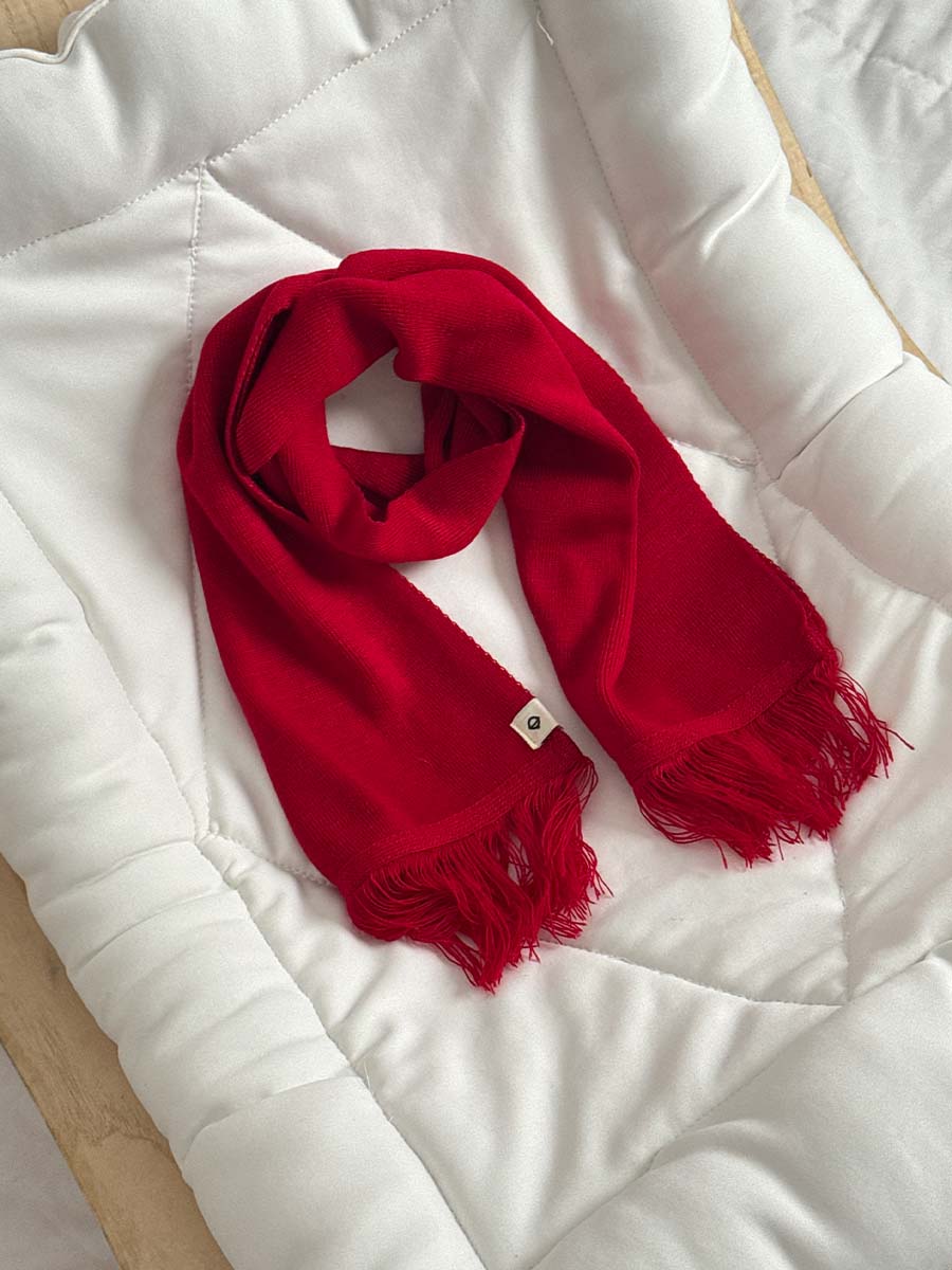 Cache-col Tricot Rouge pour Bébe