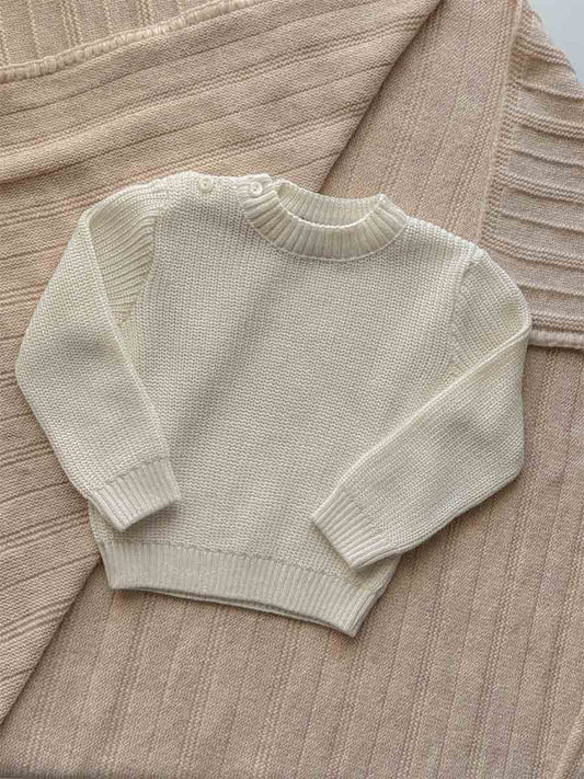 Pull Tricot Beige Clair