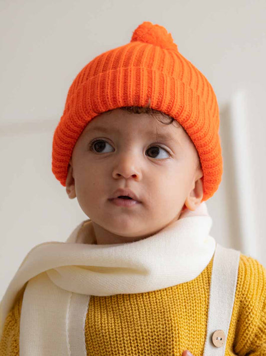Bonnet Tricot Orangé