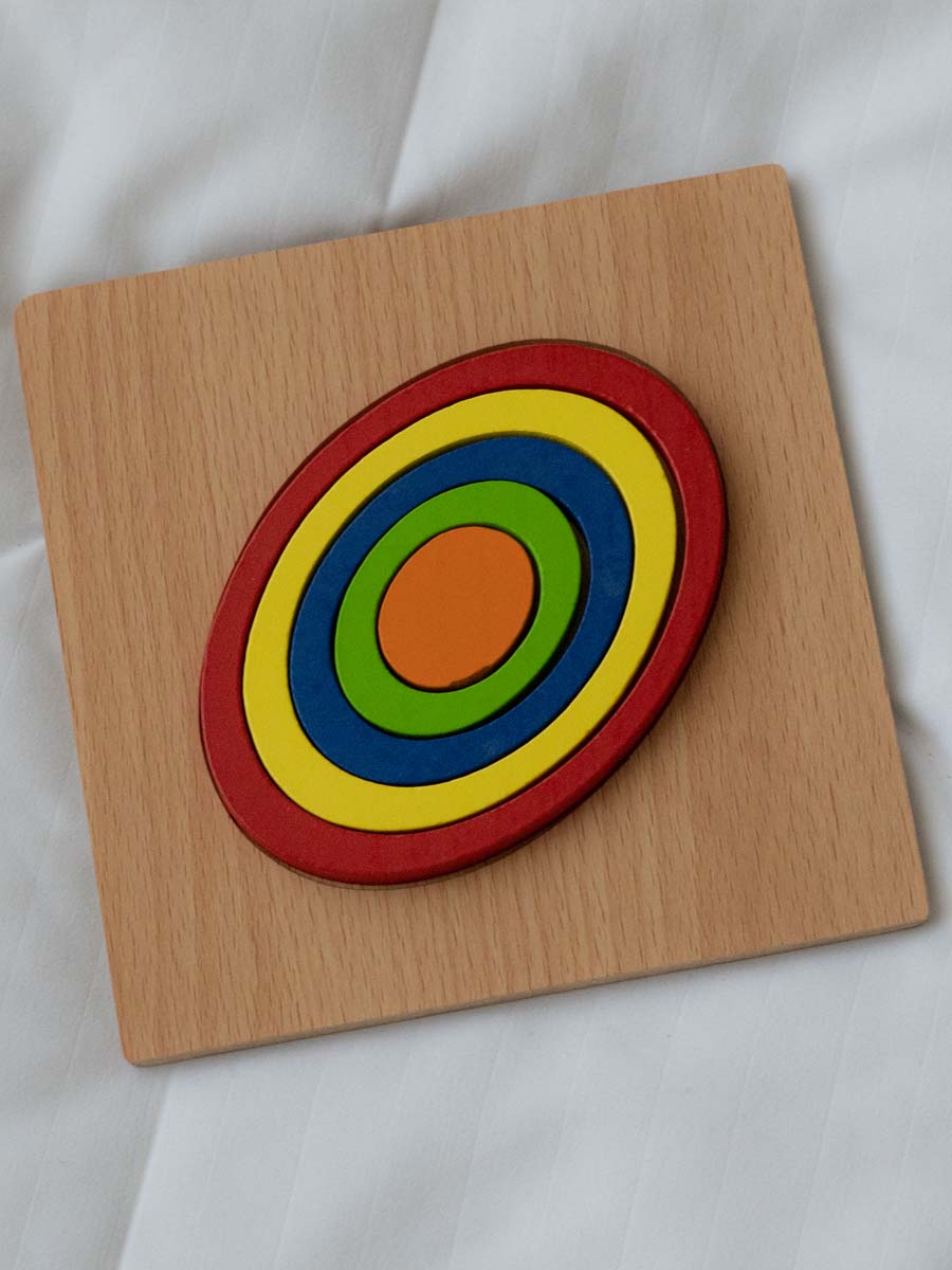 Puzzle en Bois - Cercle Tournant