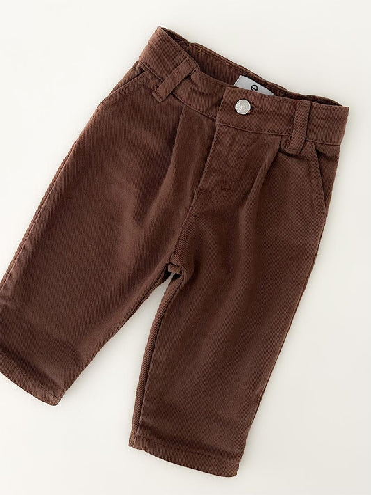Pantalon Jean Baggy Chocolat