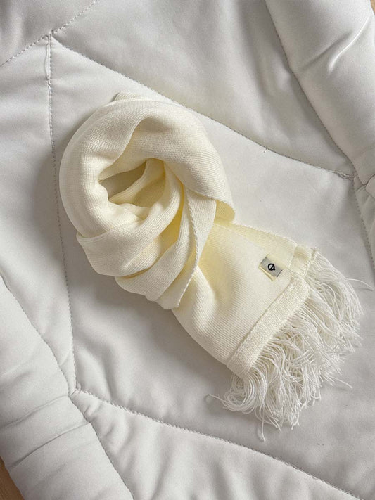 Cache-col Tricot Blanc