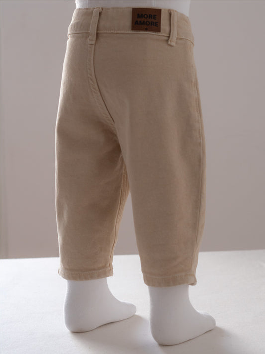 Pantalon Baggy Jeans Beige