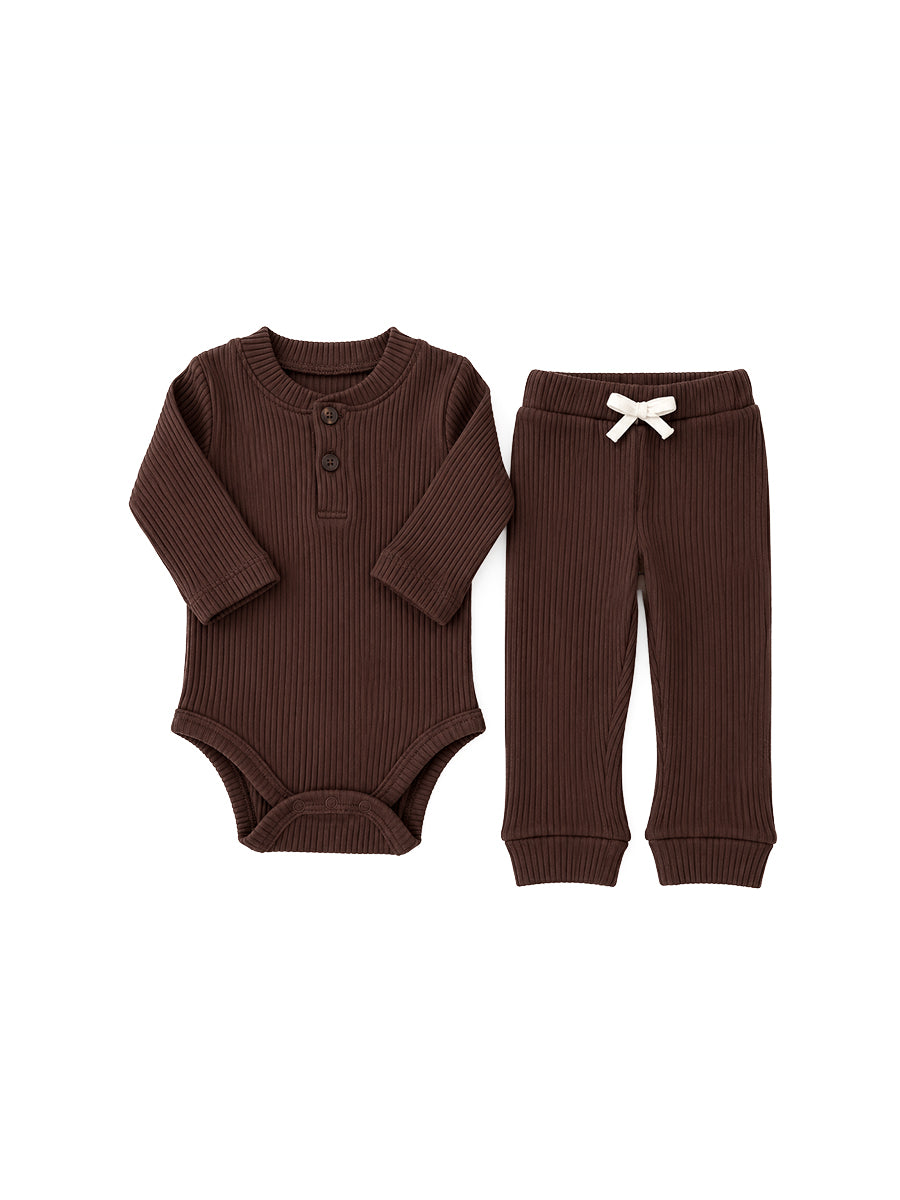 Ensemble Body Pantalon Marron