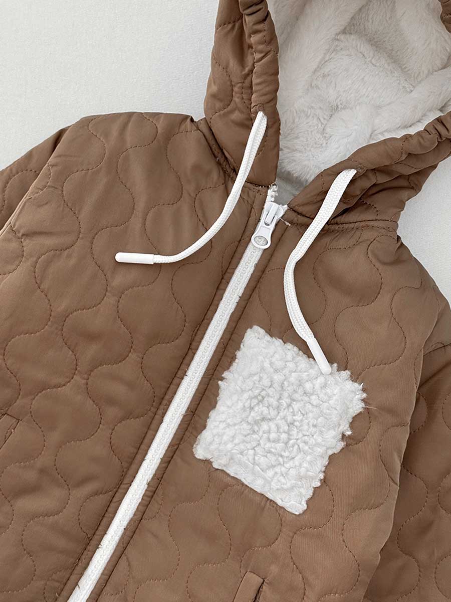 Manteau Matelassé Mocca