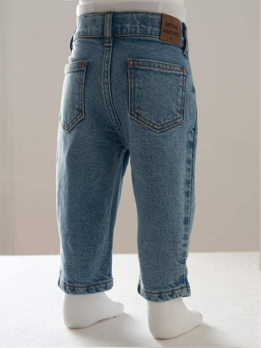 Pantalon Baggy Jeans Bleu