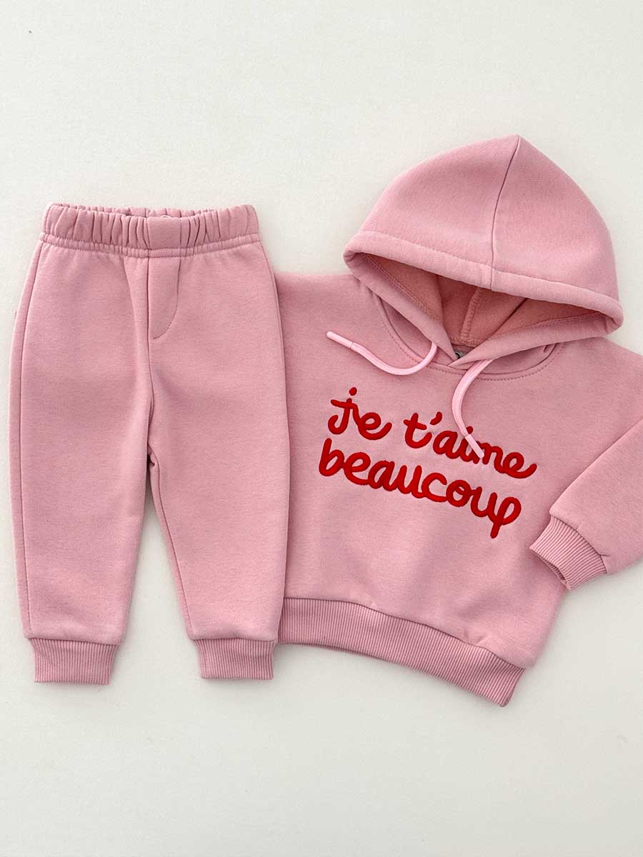 Ensemble Je t'aime beaucoup Rose