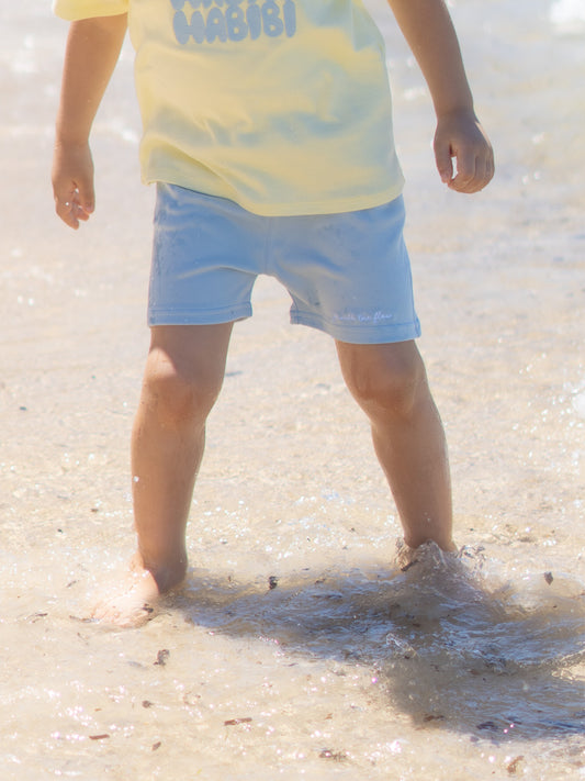 Short Coton Bleu V1
