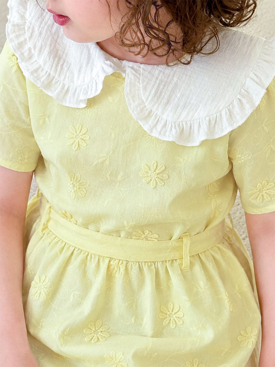 Robe Flowers Jaune