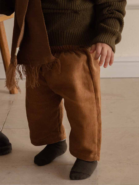 Pantalon Velour Camel