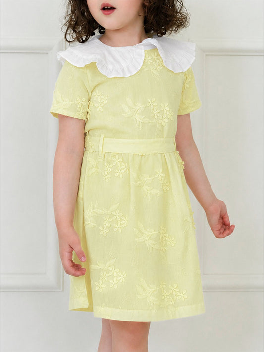Robe Flowers Jaune