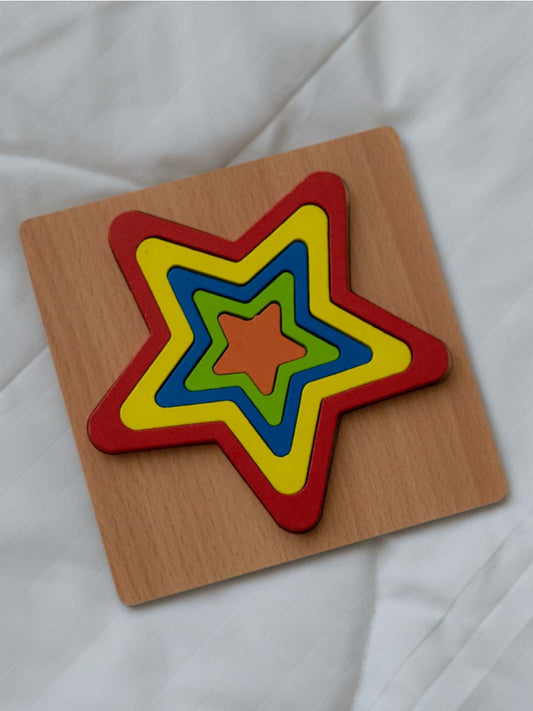 Puzzle en Bois - Étoile Filante