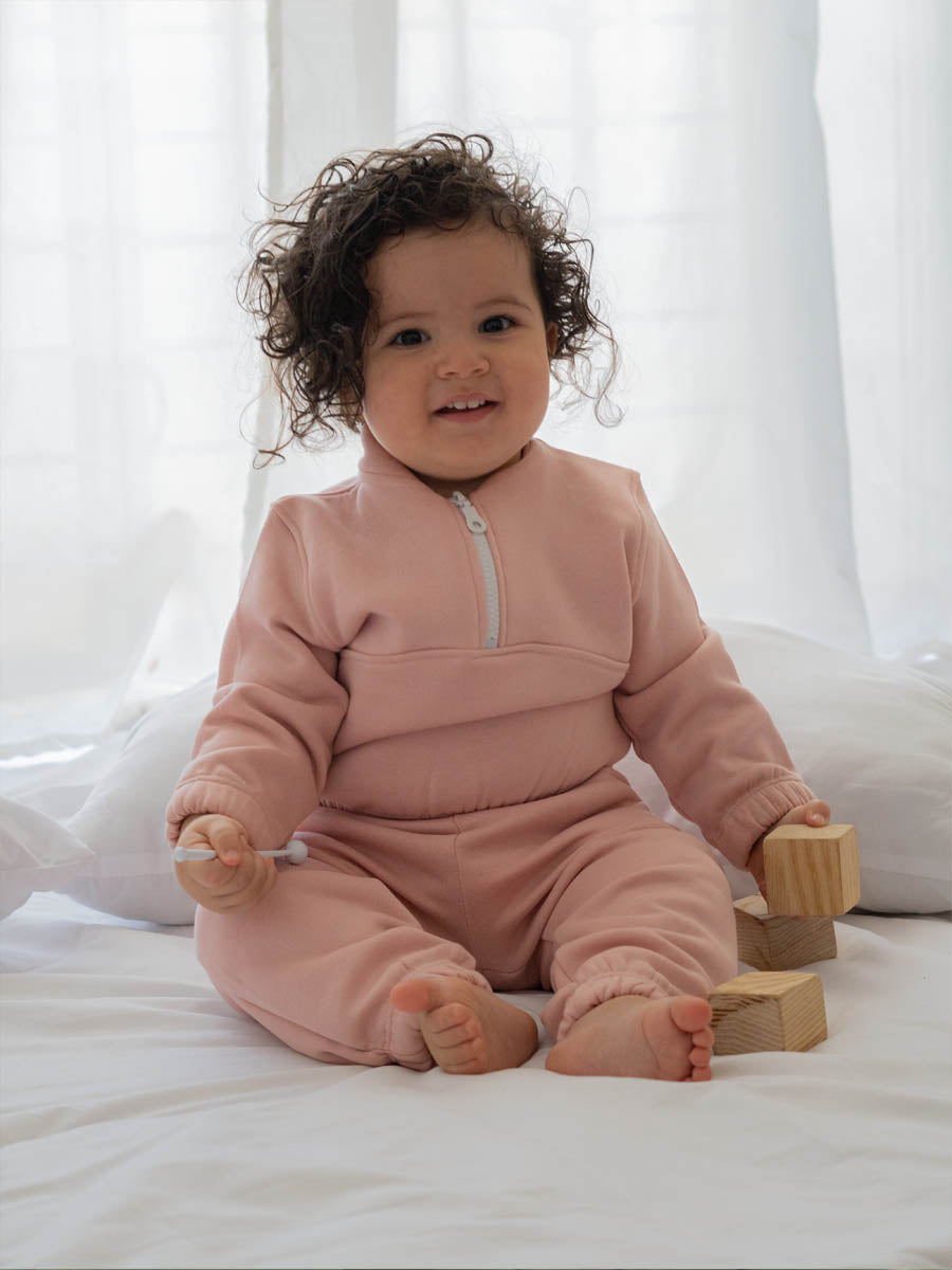 Ensemble Zip en Molleton