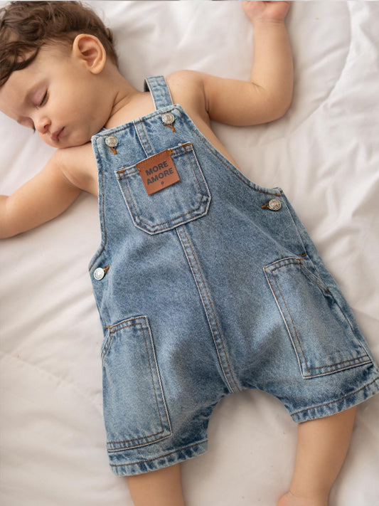 Salopette Short Jeans Foncé