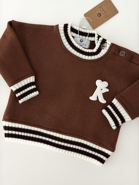 Pull Moltonné Tricot Chocolat