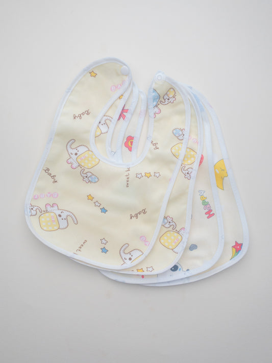 Lot de 3 Bavoirs Jaune