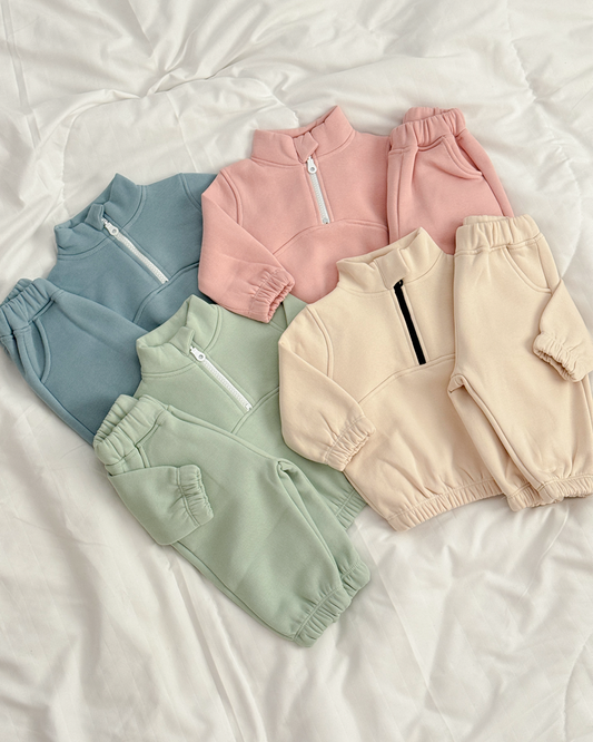 Ensemble Zip en Molleton
