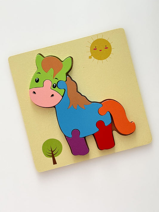 Puzzle en Bois –  Cheval