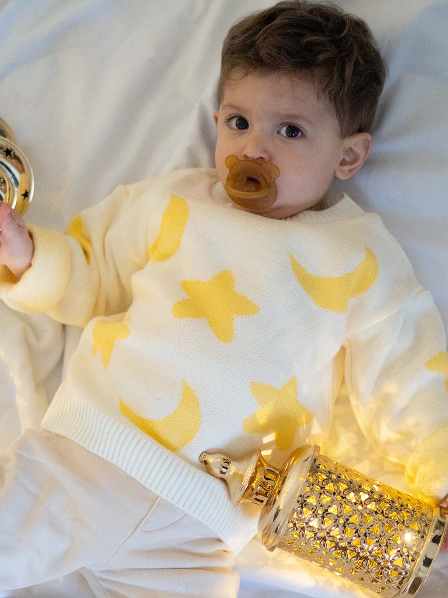 Pull Tricot نجمة وهلال