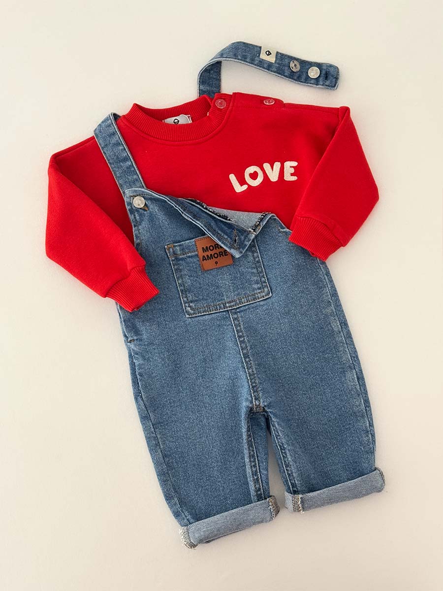 Pack Salopette Red Love