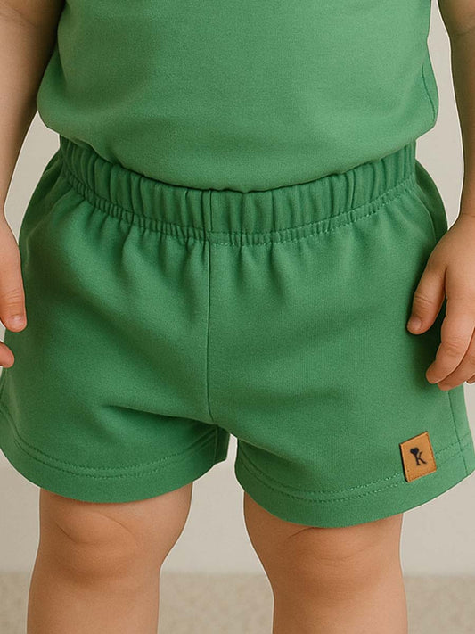 Short Coton Vert