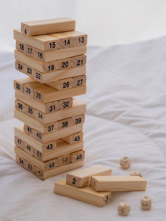 Jeu Jenga Éducatif en Bois