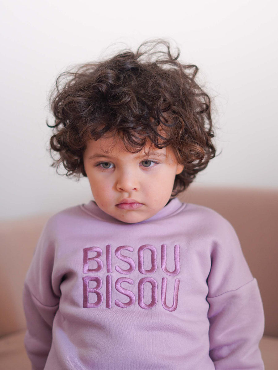 Pull Molletonné Bisou Violet