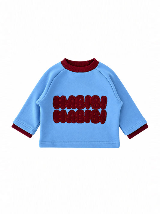 Pull Raglan Habibi Bleu