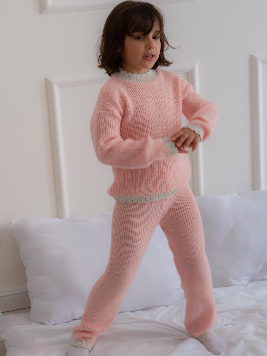 Ensemble Tricot Rose