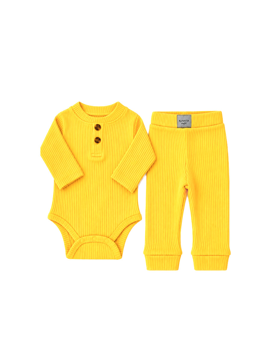Ensemble Body Pantalon Jaune