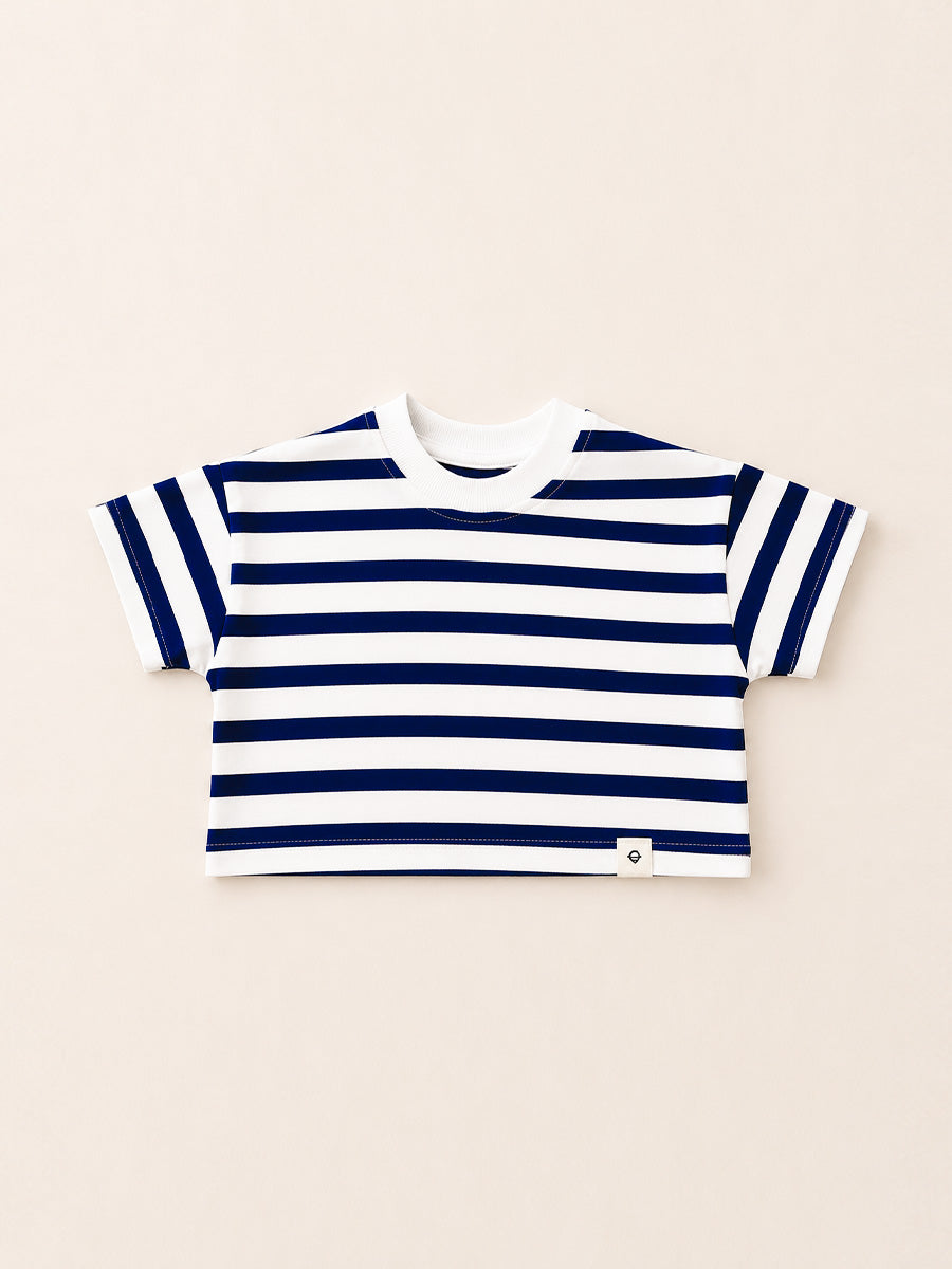 Pull Rayé Bleu Marine