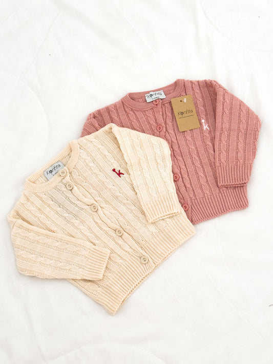 Gilet Tricot Torsadé
