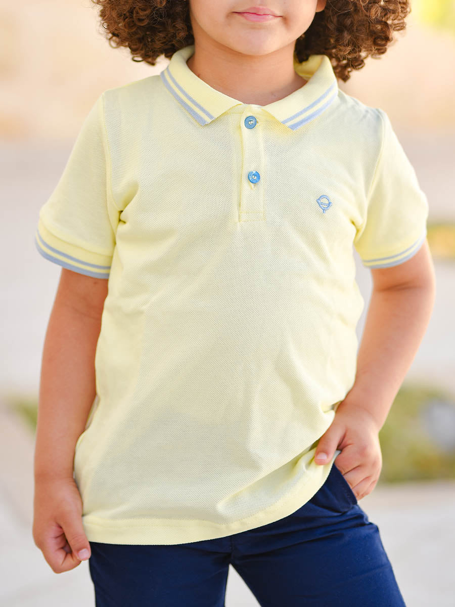 Pull POLO Jaune Citron