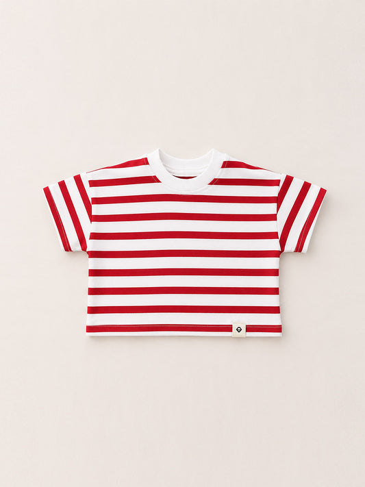 Pull Rayé Rouge