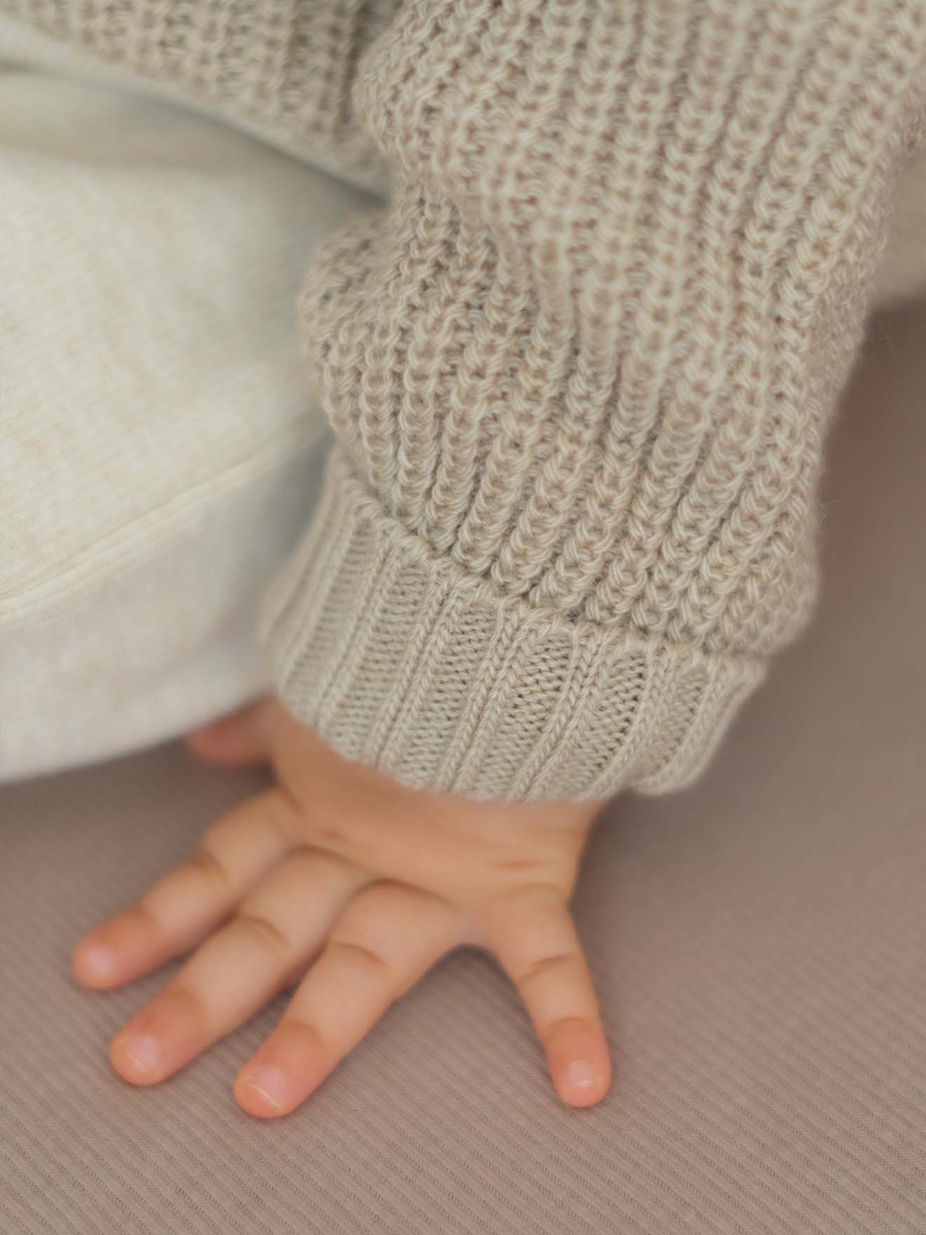 Pull tricot Beige