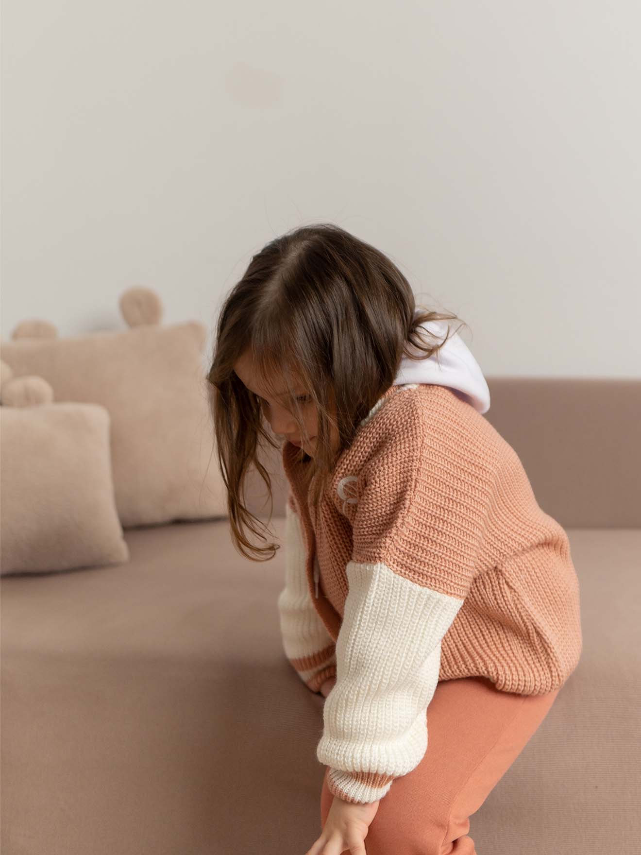 Gilet en maille tricot boutonné