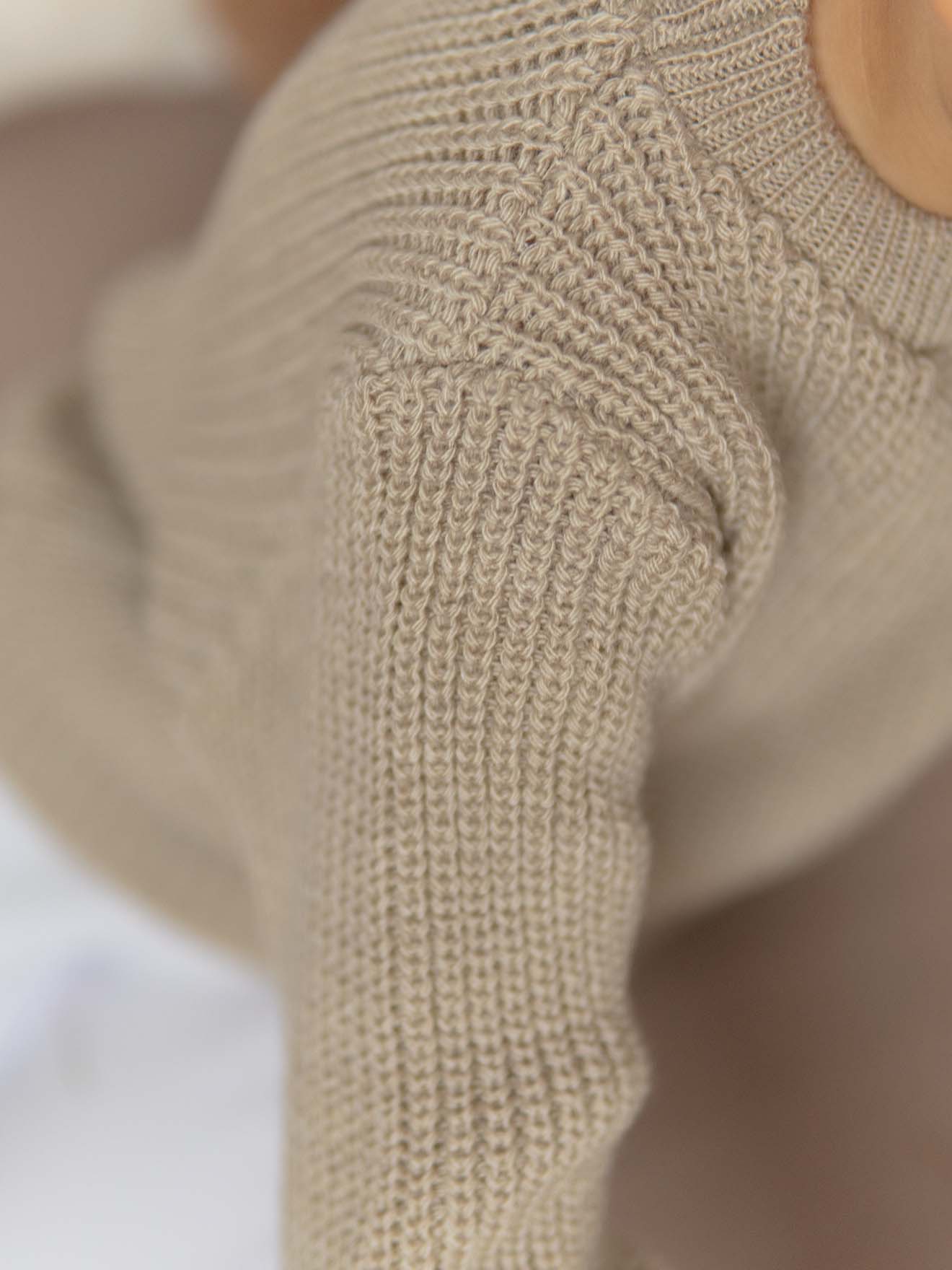 Pull tricot Beige