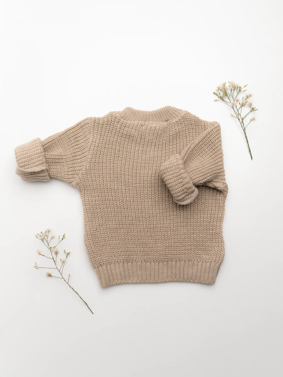 Pull tricot Beige