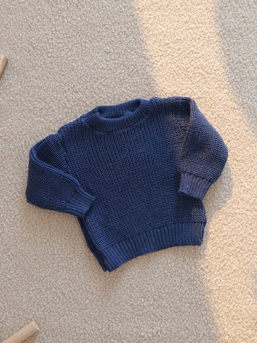 Pull tricot Bleu