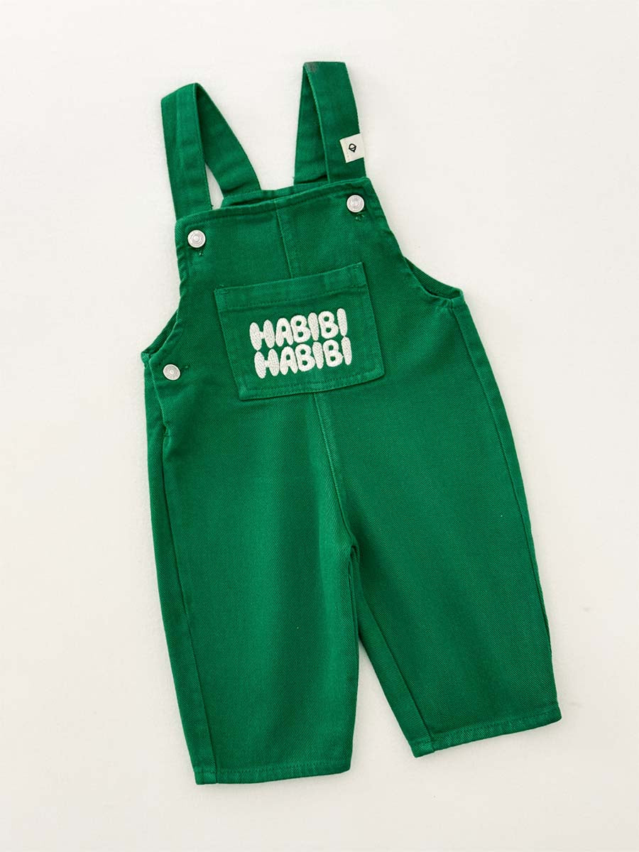 Salopette Jeans HABIBI Verte