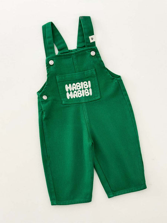 Salopette Jeans HABIBI Verte