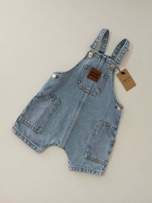Salopette Short Jeans Clair