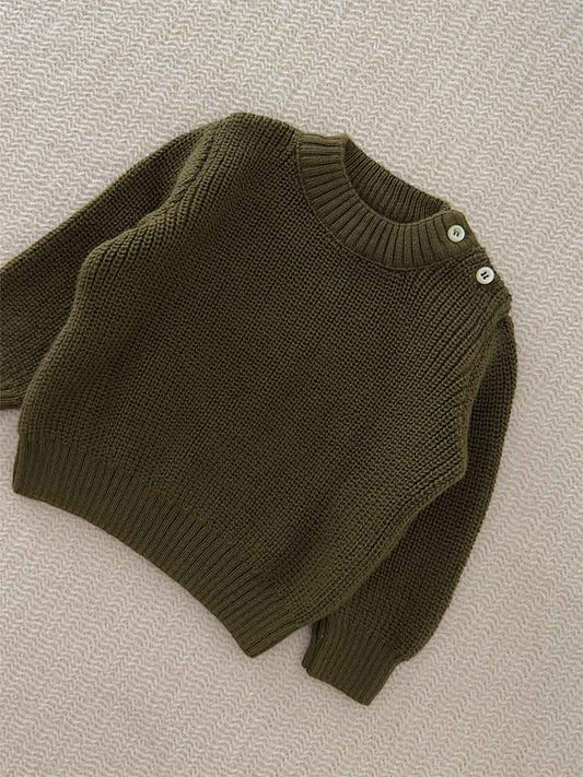 Pull Tricot Vert Militaire